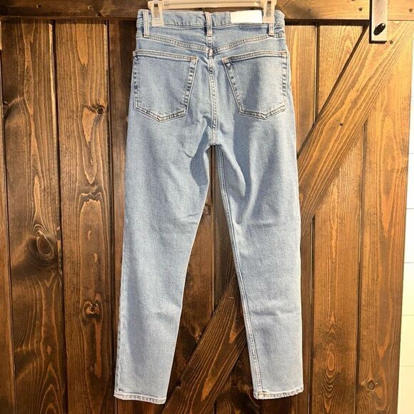 Re Done High Rise Ankle Crop Jeans - Picture 5 of 8